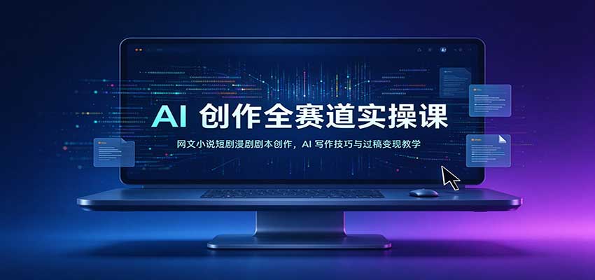 9b7840060ce3a231c19752a0f131bf74.jpeg AI创作全赛道实操课:网文小说短剧漫剧剧本创作,AI写作技巧与过稿变现教学