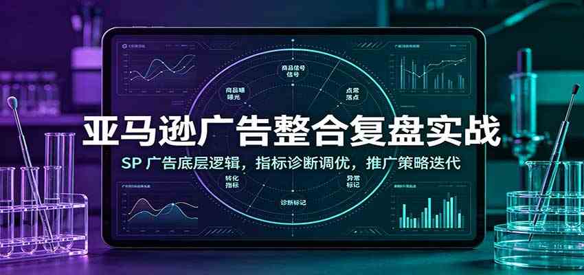 亚马逊广告整合复盘实战:SP广告底层逻辑,指标诊断调优,推广策略迭代祝你网--专注互联网创业.信息差副业研究拒绝割韭菜祝你网
