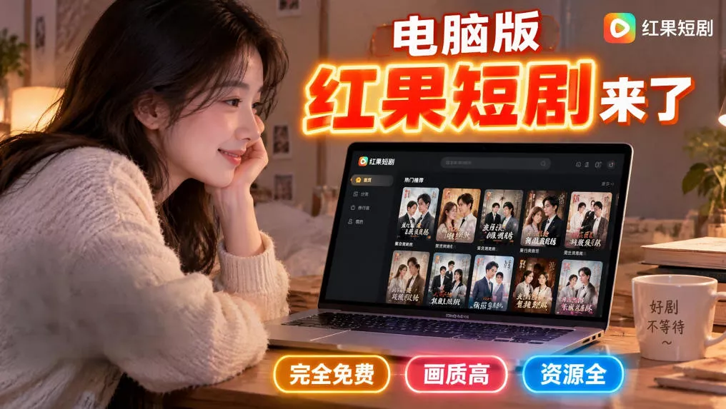 9e546b2ace1bbd0dceb46af09d50201f.webp 手机看短剧费眼?电脑版红果短剧来了,完全免费、画质高、资源全