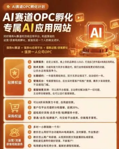 9ea11408d9e7b5ec8dd637f356a239ff.webp 【首发】OPC一人公司项目,单日500+,手机电脑不限制,打造属于自己的品牌画布AI产品,收费陪跑【揭秘】