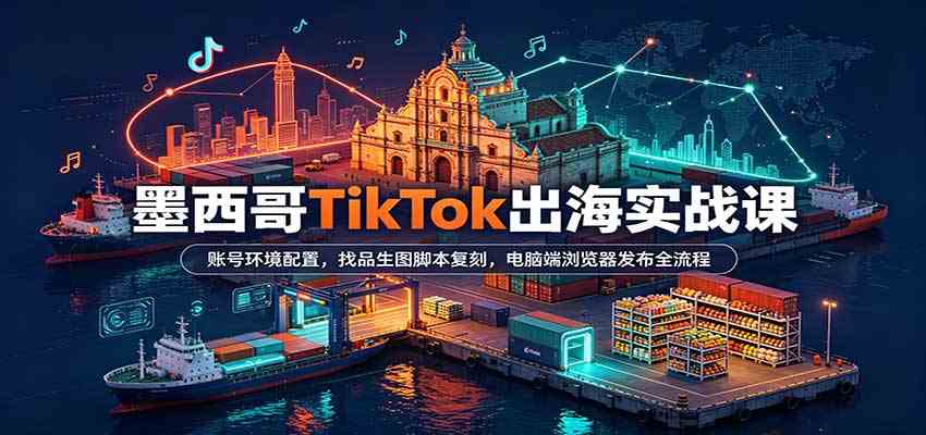 a2489c83f727eb3d55dd31fe24ec5346.jpeg 墨西哥TikTok出海实战课:账号环境配置,找品生图脚本复刻,电脑端浏览器发布全流程