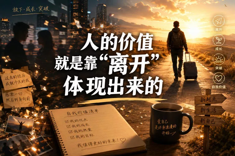 付费文章:人的价值就是靠“离开”体现出来的祝你网--专注互联网创业.信息差副业研究拒绝割韭菜祝你网