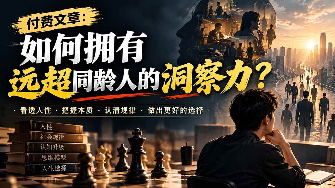 a48da518d0821971e8ccc7f738c176d3.jpeg (20976期)付费文章:如何拥有远超同龄人的洞察力?