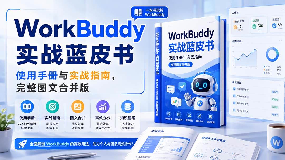 （20106期）WorkBuddy实战蓝皮书，使用手册与实战指南，完整图文合并版祝你网--专注互联网创业.信息差副业研究拒绝割韭菜祝你网