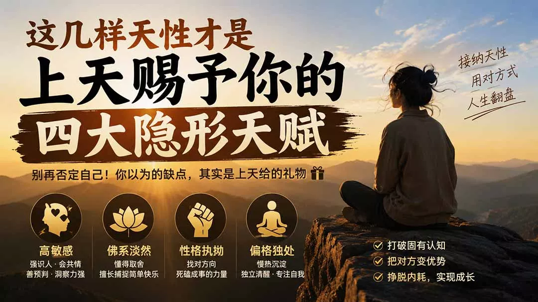 付费文章：这几样天性才是上天赐予你的四大隐形天赋祝你网--专注互联网创业.信息差副业研究拒绝割韭菜祝你网