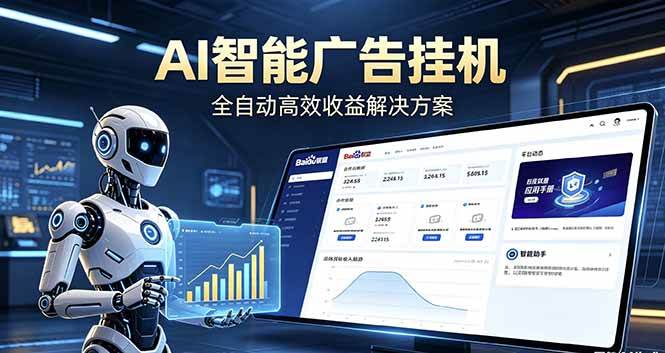 （18661期）Ai智能广告挂机 别再瞎折腾了！这个全自动挂机项目，新手当天见钱，告别频繁换项目的烦恼祝你网--专注互联网创业.信息差副业研究拒绝割韭菜祝你网