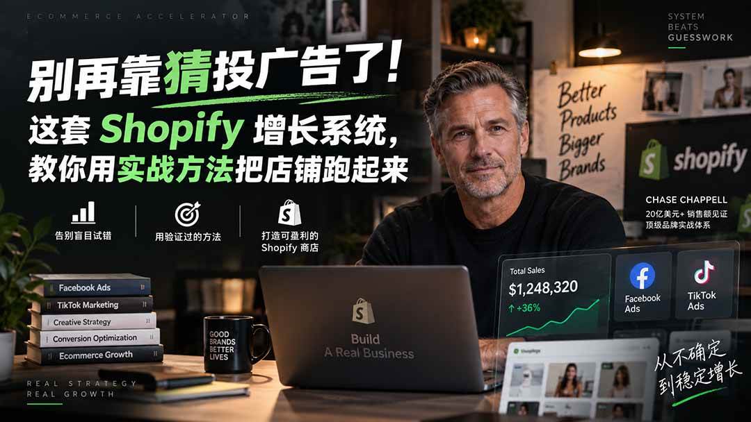 abe6eb82d6b047cb87ab70c5baf7c4a9.jpeg (20367期)别再靠猜投广告了!这套 Shopify 增长系统,教你用实战方法把店铺跑起来【原创双语字幕】