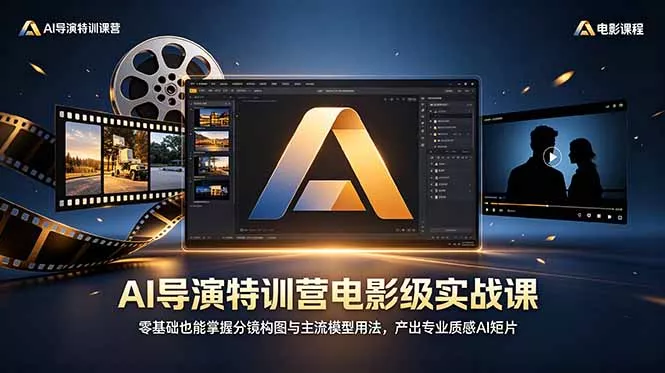 ac490a5533eeb31b1630fd191167e8eb.webp AI导演特训营电影级实战课,零基础也能掌握分镜构图与主流模型用法,产出专业质感AI短片