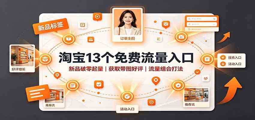 aed2b1582cae28f4ccf941b9f8c6aa27.jpeg 淘宝13个免费流量入口:新品破零起量,获取带图好评,流量组合打法