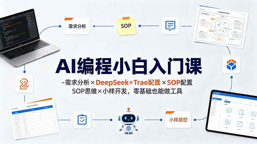 b062bb82d8c24e077abf21ab12d68596.jpeg (19539期)AI编程小白入门课-需求分析×DeepSeek+Trae配置×SOP思维×小样开发,零基础也能做工具