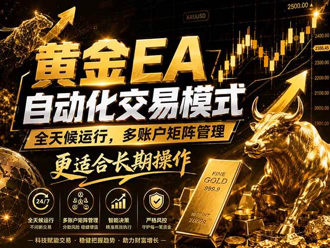 （18509期）黄金EA量化：多窗口矩阵稳定运行，系统自动执行，收益空间持续放大祝你网--专注互联网创业.信息差副业研究拒绝割韭菜祝你网
