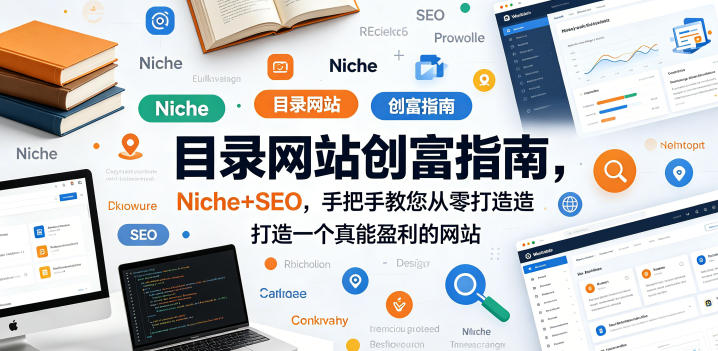 目录网站创富指南，Niche+SEO，手把手教您从零打造打造一个真能盈利的网站【原创双语字幕】祝你网--专注互联网创业.信息差副业研究拒绝割韭菜祝你网