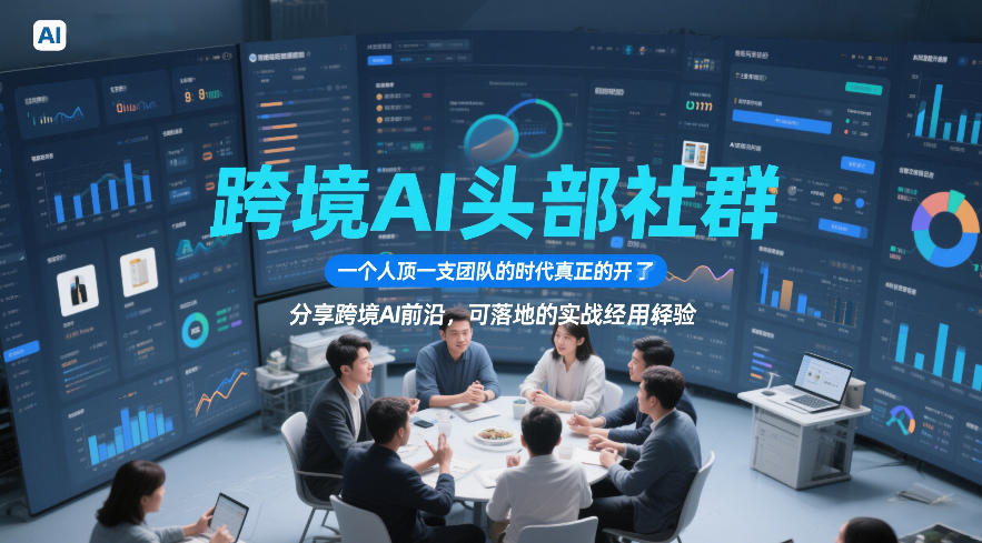 跨境AI头部社群，一个人顶一支团队的时代真正的开始了，分享跨境AI前沿，可落地的实战经验（更新5月23日）祝你网--专注互联网创业.信息差副业研究拒绝割韭菜祝你网