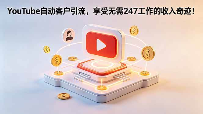 （18658期）YouTube 自动客户引流，享受无需 247 工作的收入奇迹！【原创双语字幕】祝你网--专注互联网创业.信息差副业研究拒绝割韭菜祝你网
