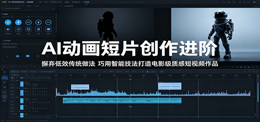 AI动画短片创作进阶：摒弃低效传统做法，巧用智能技法打造电影级质感短视频作品祝你网--专注互联网创业.信息差副业研究拒绝割韭菜祝你网