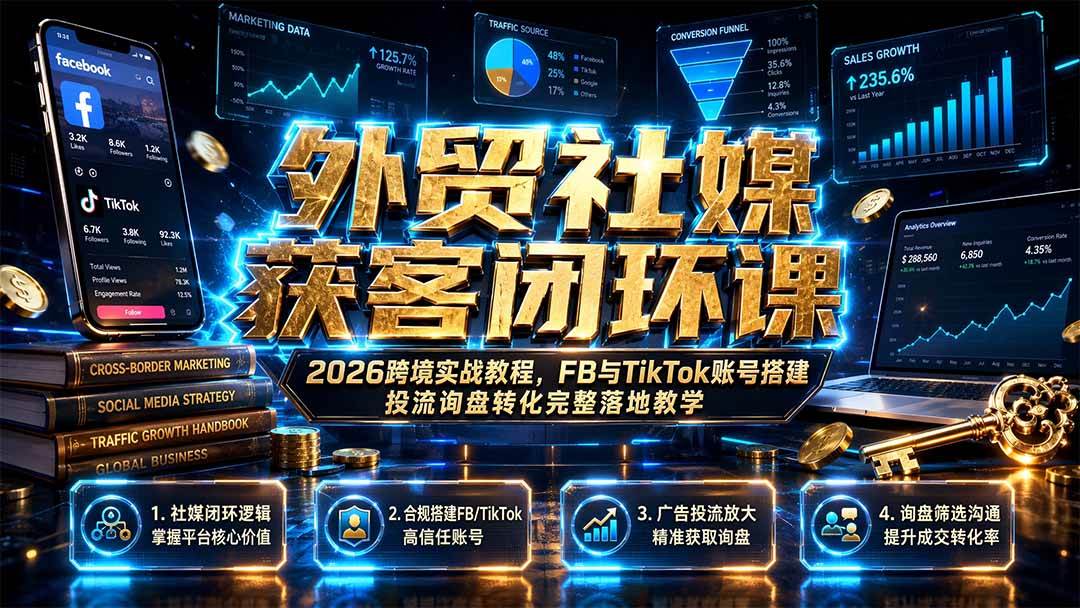 c57ac802cab291bb6cd32b7c4dc9aaab.jpeg (19611期)外贸社媒获客闭环课|2026跨境实战教程,FB与TikTok账号搭建投流询盘转化完整落地教学
