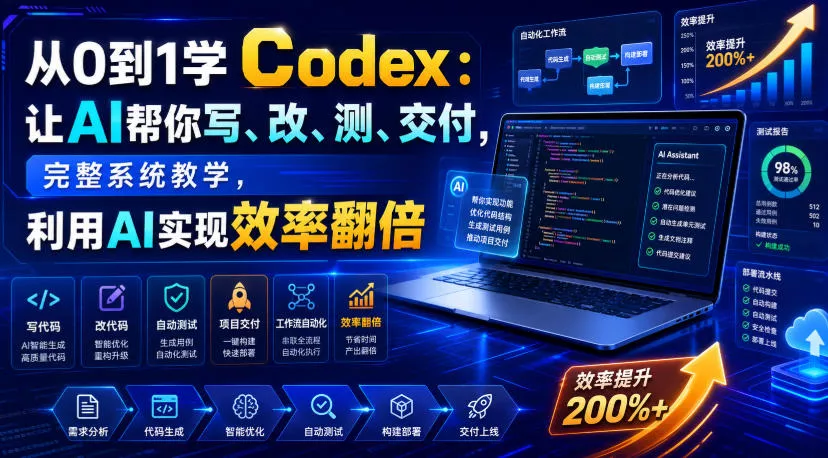 c788353acf7521611d7563c19e843ec8.webp 从0到1学Codex:让AI帮你写、改、测、交付,完整系统教学,利用AI实现效率翻倍(更新0918)