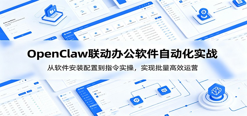 OpenClaw自动化实操课:从软件安装配置到指令实操,实现批量高效运营祝你网--专注互联网创业.信息差副业研究拒绝割韭菜祝你网