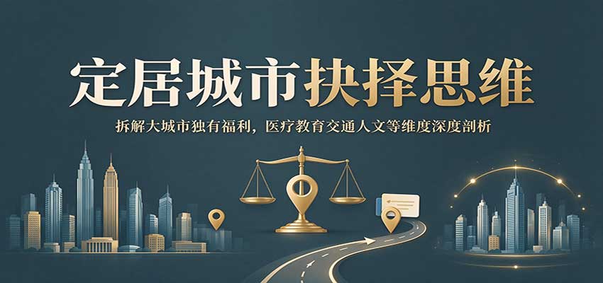 定居城市抉择思维:拆解大城市独有福利,医疗教育交通人文等维度深度剖析祝你网--专注互联网创业.信息差副业研究拒绝割韭菜祝你网