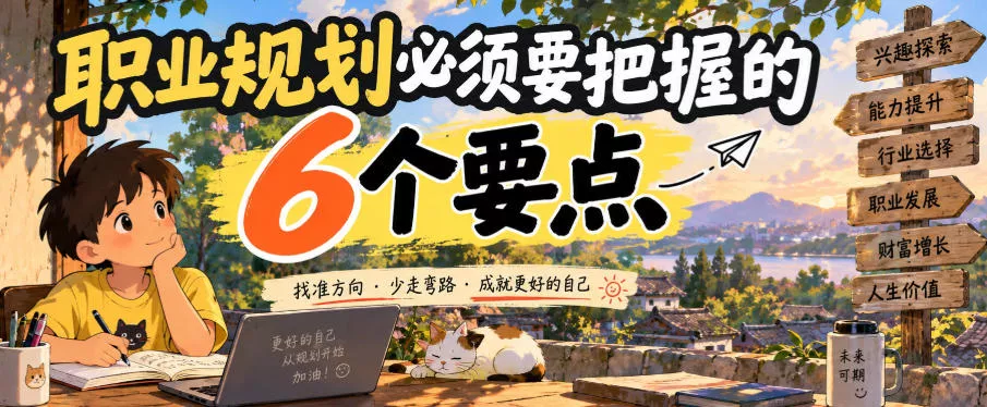cd7fcfe0dc5ff716febd093bc93049ea.webp 付费文章:职业规划必须要把握的6个要点