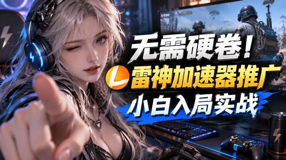 ce1b86d1571a41c822b773b928d47795.webp 无需硬卷!雷神加速器推广,小白入局实战一天也能几十r