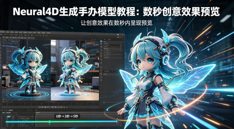 Neural4D生成手办模型教程，让创意效果在数秒内呈现预览祝你网--专注互联网创业.信息差副业研究拒绝割韭菜祝你网