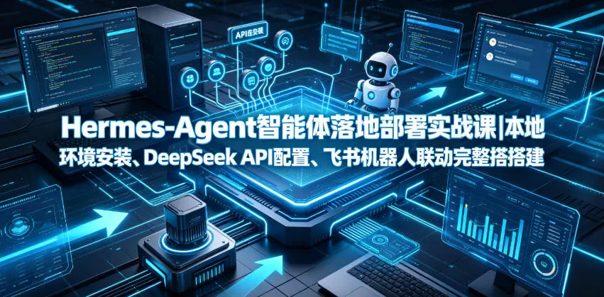Hermes-Agent智能体落地部署实战课｜本地环境安装、DeepSeek API配置、飞书机器人联动完整搭建教程祝你网--专注互联网创业.信息差副业研究拒绝割韭菜祝你网