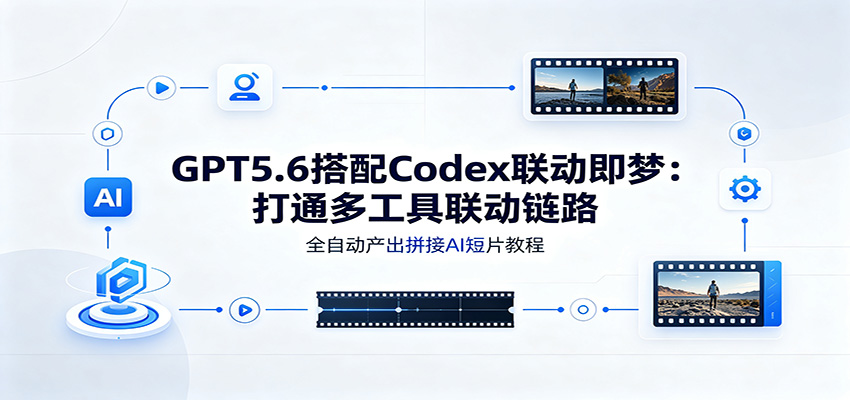 GPT5.6搭配Codex联动即梦:打通多工具联动链路,全自动产出拼接AI短片教程祝你网--专注互联网创业.信息差副业研究拒绝割韭菜祝你网