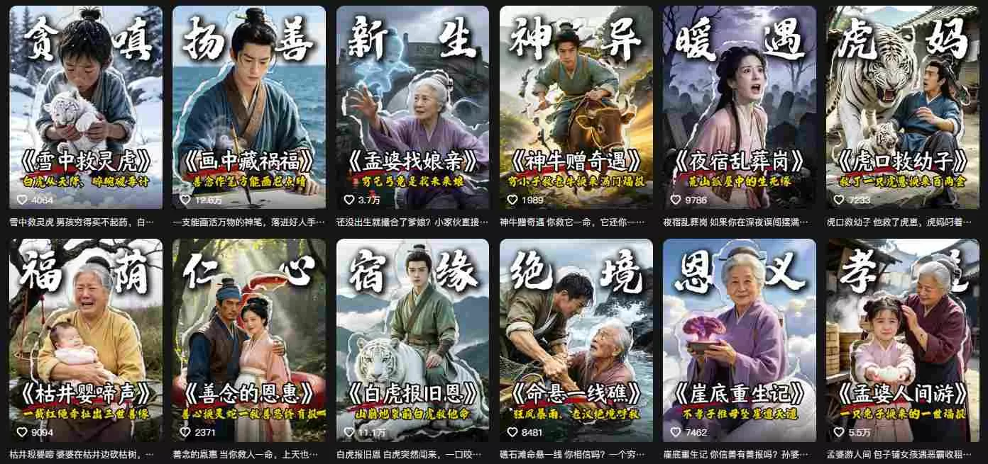 d214eaa6889b204aceb1b0873670acde.webp 抖音67W粉丝博主的AI民间故事教学,从起号、文案、剪辑到多平台变现全流程,伙伴分成计划接广告等多种收益,月入1W+