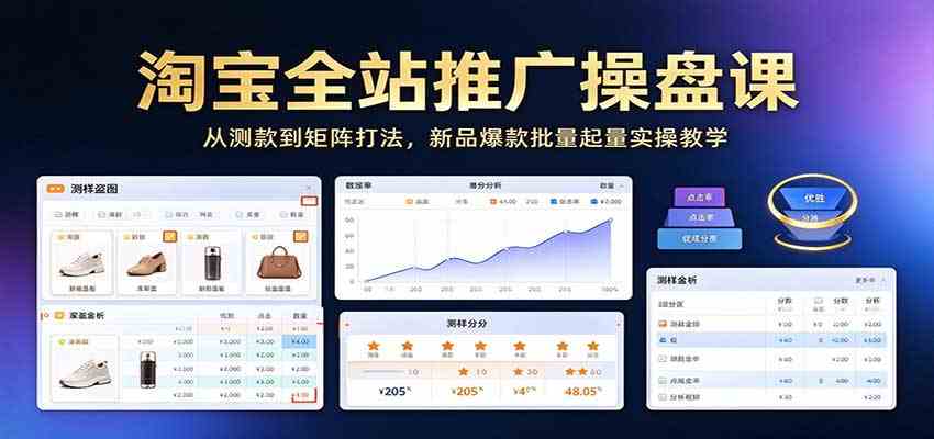 d28eba08890fab9cdd14797f133a8f96.jpeg 淘宝全站推广操盘课:从测款到矩阵打法,新品爆款批量起量实操教学