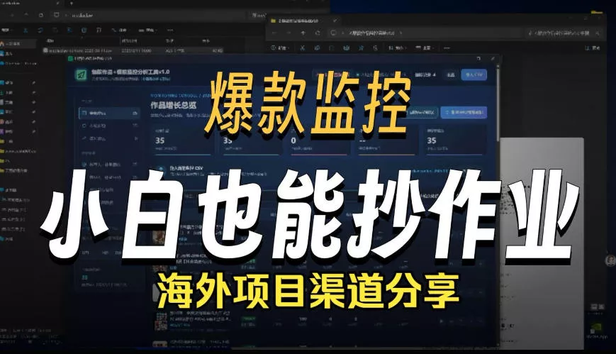 抖音爆款数据监控工具_海外网盘拉新渠道祝你网--专注互联网创业.信息差副业研究拒绝割韭菜祝你网