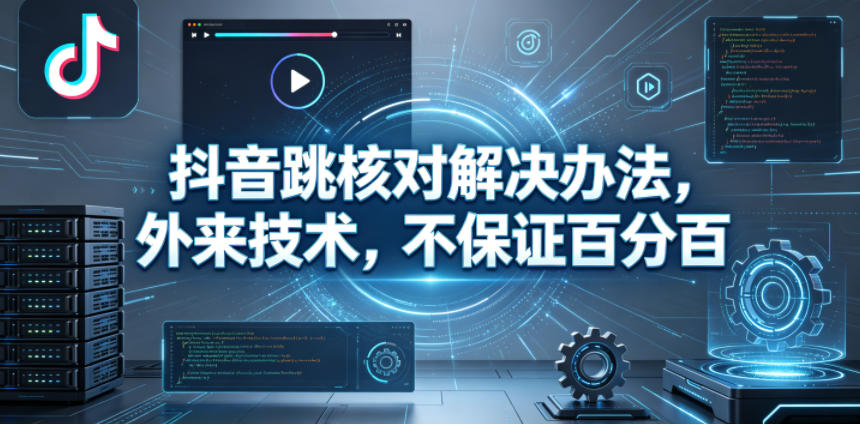 抖音跳核对解决办法，外来技术，不保证百分百祝你网--专注互联网创业.信息差副业研究拒绝割韭菜祝你网
