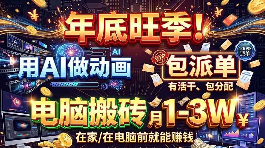 d55cb15d34575e3329bfb4e063835580.jpeg (20974期)AI代做动画,旺季捡钱!一单500-1000+,提供做单渠道,新手可做!
