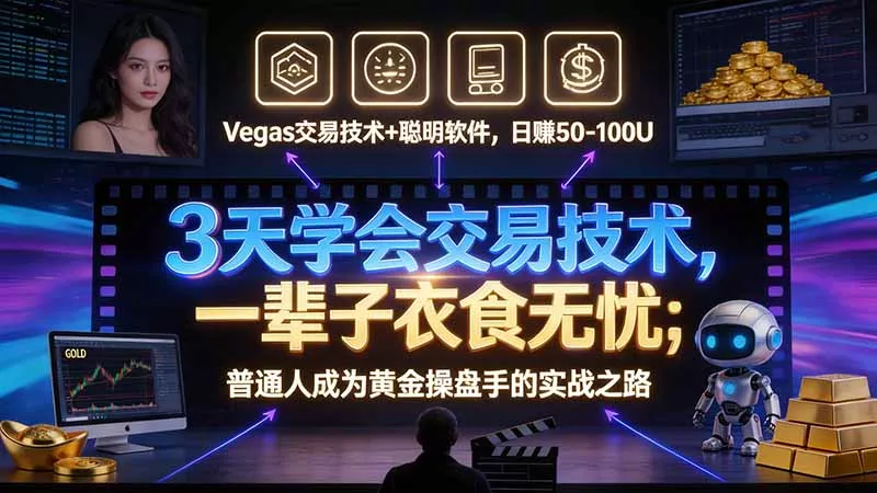 3 天学会 顺势而为交易系统,趋势看得懂、下单有依据:软件自动帮你盯盘,新手也能稳定复利祝你网--专注互联网创业.信息差副业研究拒绝割韭菜祝你网