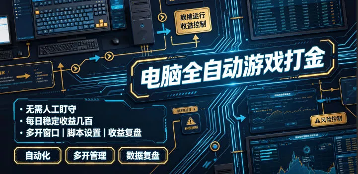 daf85e37e4c5e8241816ea181bc3bfd8.webp 电脑全自动游戏打金,无需人工盯守,每日稳定收益几百!【揭秘】