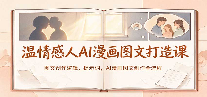 dcc794c050068e6363ae261bb4bccba8.jpeg 温情感人AI漫画图文打造课:图文创作逻辑,提示词,AI漫画图文制作全流程