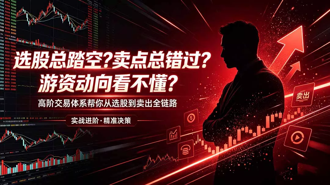 dd2d295abddad54bab2dff20bc61484d.webp 选股总踏空?卖点总错过?游资动向看不懂?高阶交易体系帮你从选股到卖出全链路(更新6月