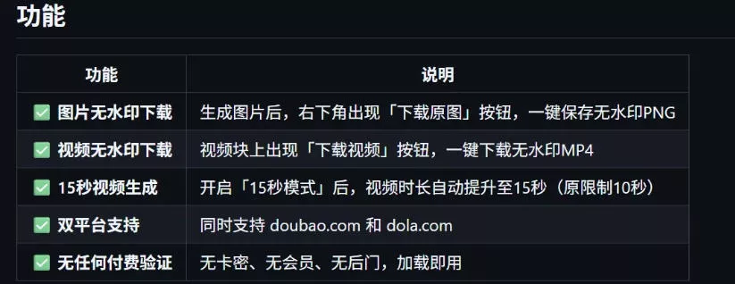 de24873771353cc5c6177de8300a9a86.webp 豆包生成15秒视频——浏览器插件,开源免费,纯净无验证,无需任何激活码