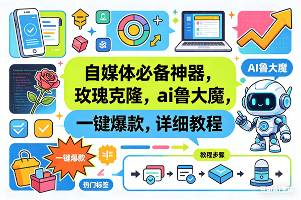 （18391期）玫瑰克隆神器，一键ai爆款工具，自媒体必备，60多个功能的详细教程祝你网--专注互联网创业.信息差副业研究拒绝割韭菜祝你网