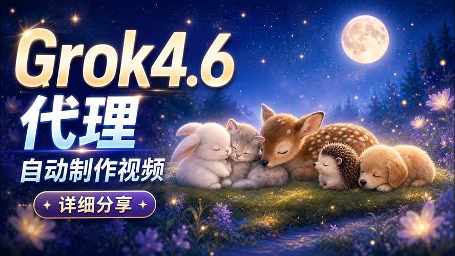 e0fbaa474eb4653fe668469bc89abd9d.jpeg (20560期)Grok 4.6 代理自动制作视频!从提示词到成片全流程详细分享|AI Agent 实操分享