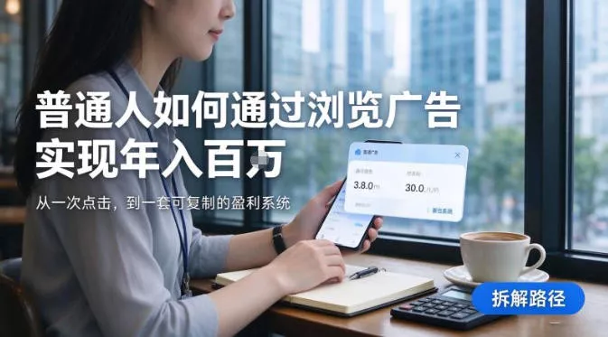 2026最新技术，24小时全自动浏览广告，全网独家项目，单台设备日入200+新手小白可快速上手，支持实地学习实地考察【揭秘】祝你网--专注互联网创业.信息差副业研究拒绝割韭菜祝你网