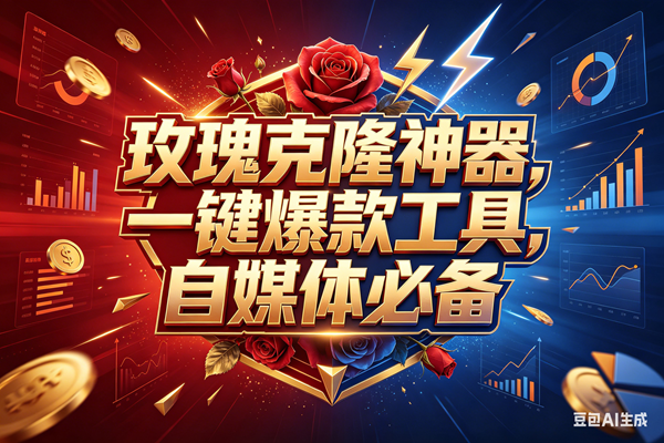 （18361期）玫瑰克隆神器，一键爆款ai工具，自媒体必备，60多个功能的详细教程祝你网--专注互联网创业.信息差副业研究拒绝割韭菜祝你网