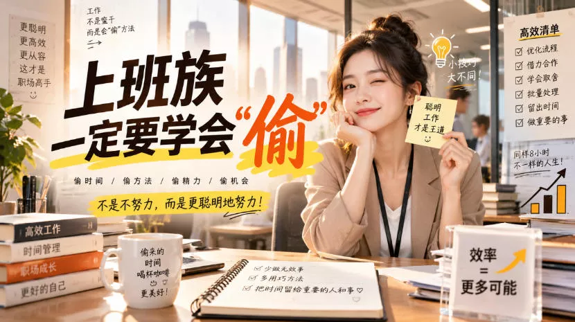 某社群精选付费文：上班族一定要学会“偷“祝你网--专注互联网创业.信息差副业研究拒绝割韭菜祝你网