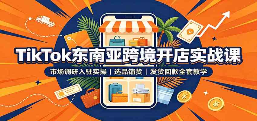 e3fd878cc49e1bccd5e15fffd2aa3333.jpeg TikTok东南亚跨境开店实战课:市场调研入驻实操,选品铺货,发货回款全套教学