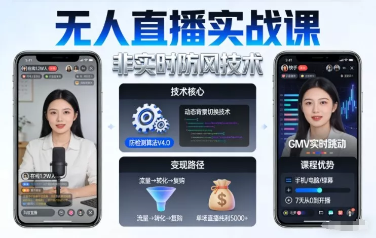 e6a26df6cac689f709d6b8d2b994db92.webp 宝子哥无人直播实战课,非实时防风技术,聚焦抖音快手等平台直播带货,轻松开启直播变现之路(更新2026年08月06日)
