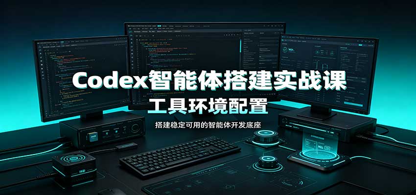Codex智能体搭建实战课:工具环境配置,自定义技能开发,多业务自动化教学祝你网--专注互联网创业.信息差副业研究拒绝割韭菜祝你网