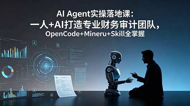 AI Agent实操落地课：一人+AI打造专业财务审计团队，OpenCode+Mineru+Skill全掌握祝你网--专注互联网创业.信息差副业研究拒绝割韭菜祝你网