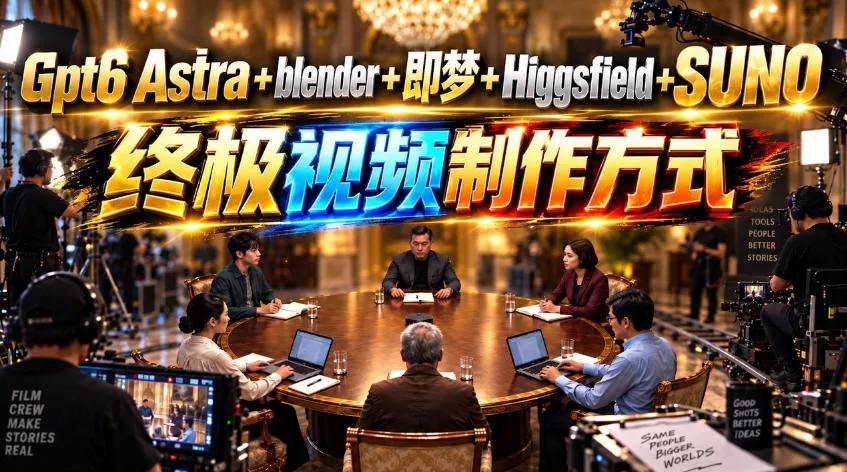 e8c0707ef68e56236a0552c7e605d3d9.webp GPT-6 Astra+Blender+即梦+Higgsfield+Suno=终极视频制作方式!