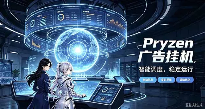Pryzen广告全自动挂机给自己一个交代,门槛低,零基础小白也可以快速上手祝你网--专注互联网创业.信息差副业研究拒绝割韭菜祝你网