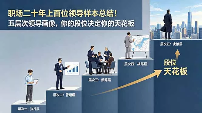 付费文章：职场二十年上百位领导样本总结！五层次领导画像，你的段位决定你的天花板祝你网--专注互联网创业.信息差副业研究拒绝割韭菜祝你网